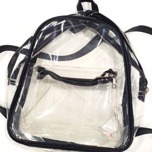 Clear front pocket classic  backpack